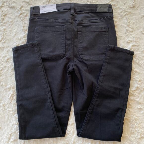 American Eagle Super Hi-Rise Jegging Jeans Size 8 Black Next Level Stretch Denim - Picture 10 of 10